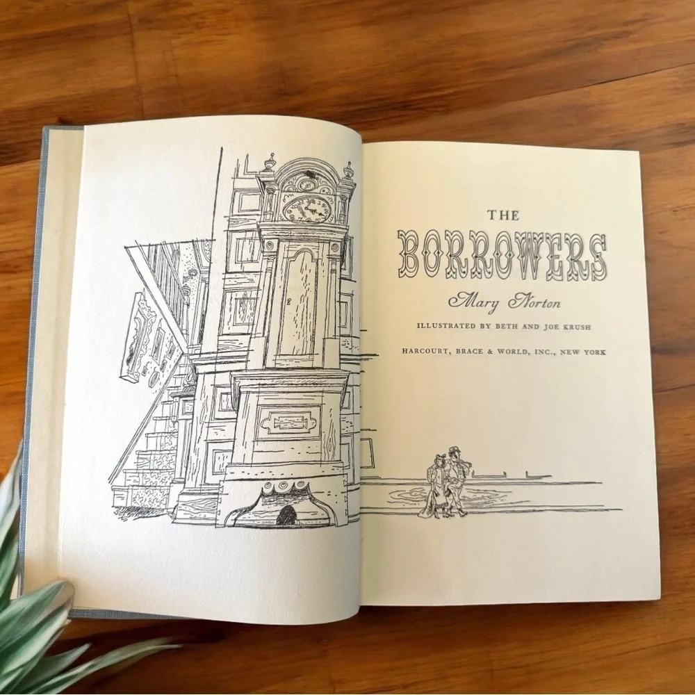 VINTAGE 1953 The Borrowers by Mary Norton - Illustrated by Beth and Joe Krush